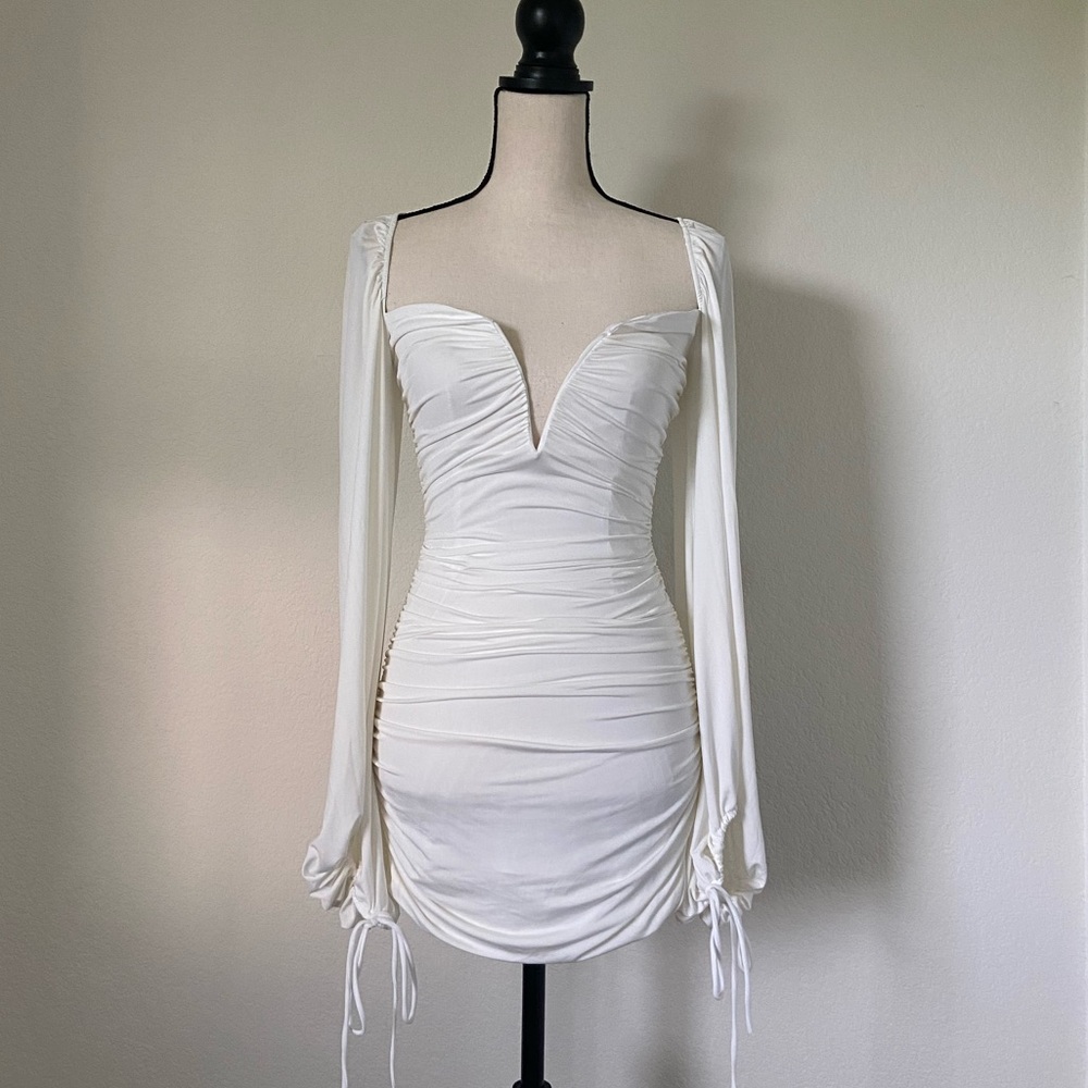 Lucy in the Sky Ruched Bodycon Mini Dress Size Small